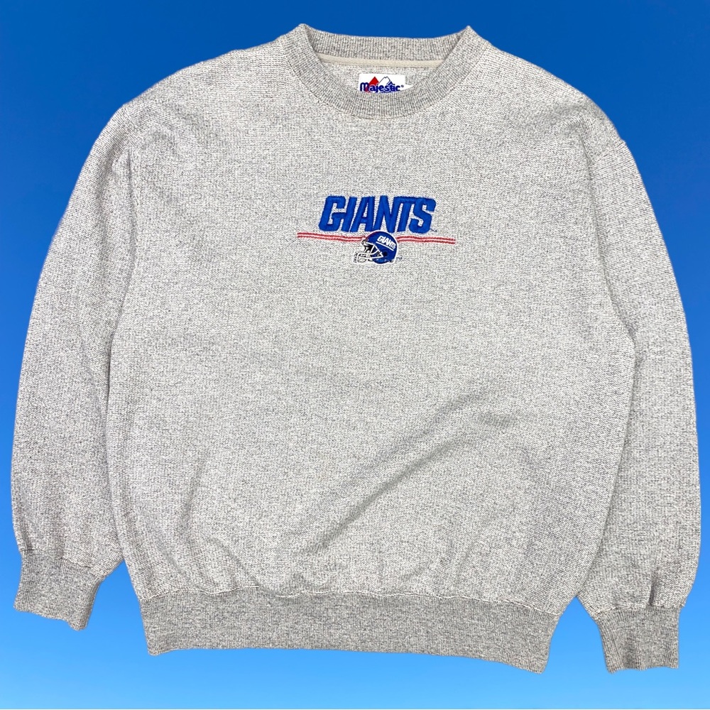 Vintage New York Giants Sweatshirt sz Large NFL Football Crewneck Majestic